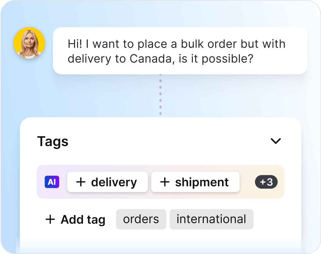 AI-based tag suggestions in HelpDesk