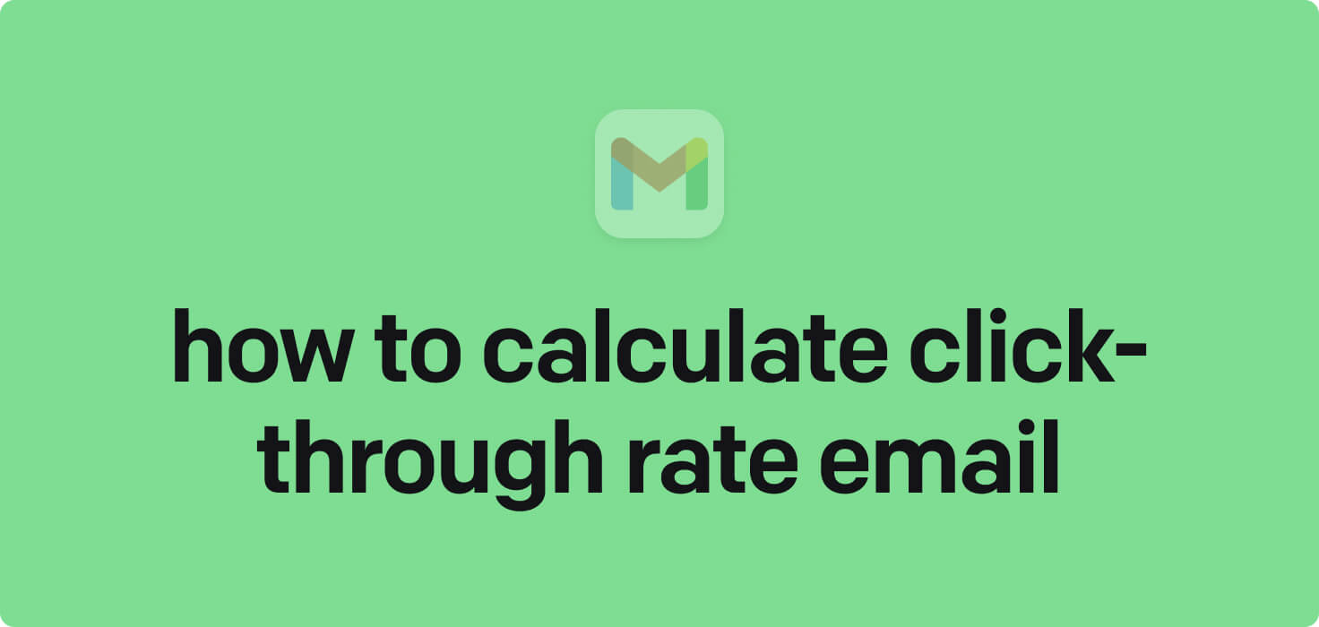 How to calculate click-through rate email in 2024