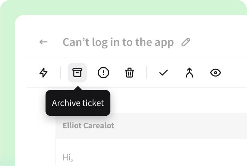 Archive, Spam, and Trash folders in HelpDesk