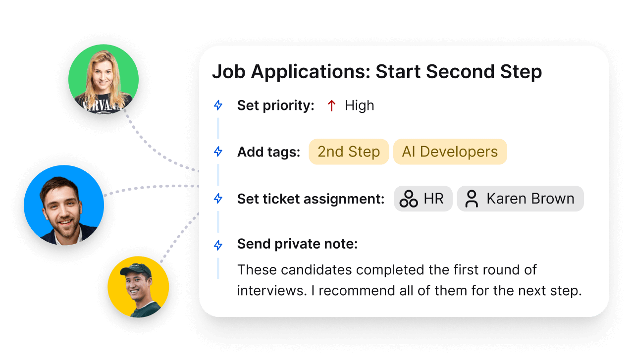 Automations in HelpDesk