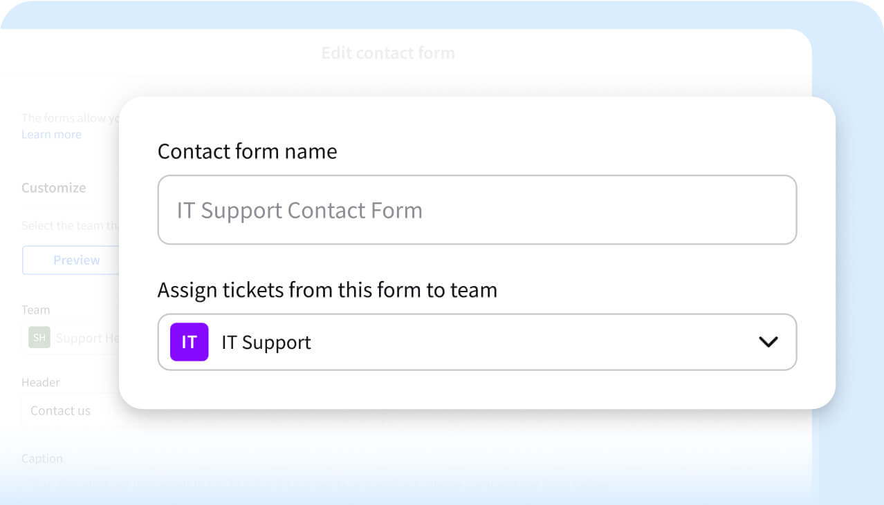 Assigning cases from contact forms in HelpDesk