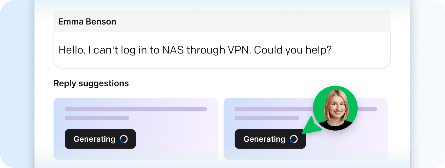 AI reply suggestions in HelpDesk