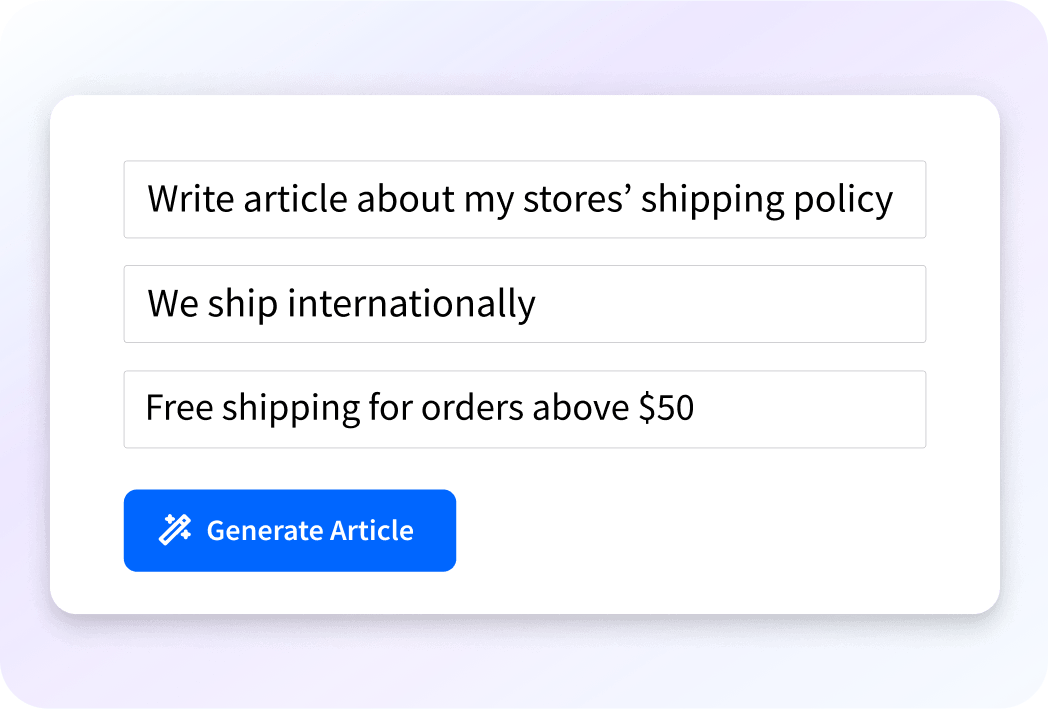 Generating articles, titles, and keywords with AI.